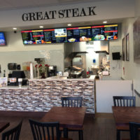 Great Steak cheesesteak franchise counter