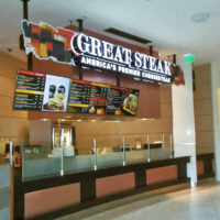 Great Steak cheesesteak franchise location in a mall